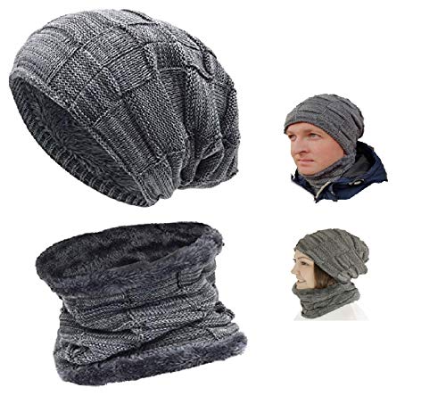 KlassMi SB-122 Wintermütze mit Schal